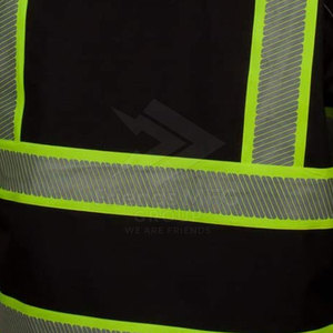 Chaqueta de Seguridad de Alta Visibilidad con Diseño Multibolsillos, Tiras Reflectantes, Tela Resistente, Logotipo ANSI Clase 1 para Uso en Construcción - Product Image 6