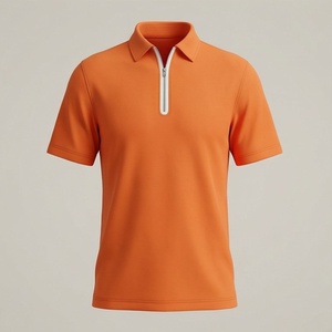 Training Jogging Wear Men's <b>Half</b> Zip Pullover Short Sleeve Golf Polo <b>Shirt</b> Plus Size Casual Sportswear Customized Color - Product Image 1