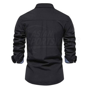 ผู้เชี่ยวชาญด้านการผลิตตามสั่ง เสื้อเชิ้ตติดกระดุมลำลอง คุณภาพเยี่ยม ผ้าฝ้าย 100% เป็นมิตรกับสิ่งแวดล้อม ระบายอากาศได้ดี เหมาะสำหรับฤดูร้อน ตัดเย็บอย่างมืออาชีพ - Product Image 3