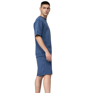 Custom Men's High Waist Drawstring Closure Cotton Sports <b>Shorts</b> Comfortable Canvas Sweat <b>Shorts</b> Running Solid Sportswear - Product Image 3