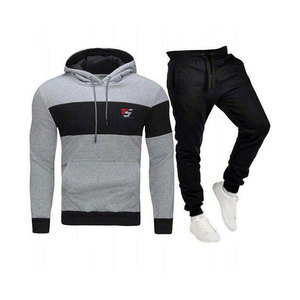 Conjunto Deportivo de 2 Piezas para Hombre, Diseño de Logotipo Personalizado, 100% Algodón, Ropa Deportiva para Gimnasio y Jogging, Venta al Por Mayor - Product Image 1