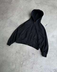 Nouvel arrivage : Sweat à capuche homme en coton épais 100 %, broderie personnalisée, effet vintage et délavé à l'acide, idéal pour l'hiver - Product Image 4