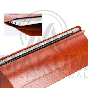 Genuine Leather Lightweight Casual Modern Sling <b>Laptop</b> <b>Sleeve</b> Case Slim Business Portfolio Cover - Product Image 3