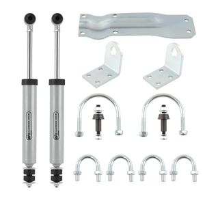 Pour Dodge Ram 1500 4WD 1994-1999 : Double stabilisateur de direction avec supports de montage, amortisseurs de réglage et systèmes de suspension - Product Image 1