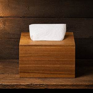 Boîte à mouchoirs en bois élégante, idéale pour la décoration de table dans les appartements modernes, les hôtels, les restaurants, les bureaux et les chambres. - Product Image 1