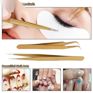 แหนบต่อขนตาปลายเรียบสแตนเลสอย่างดี สำหรับต่อขนตาแบบวอลลุ่มมืออาชีพ - Product Image 5