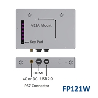 Panel Monitor LCD TFT Industri Tahan Air IP67 untuk Kelautan, Layar Sentuh (PCAP/Resistif), Peredupan Otomatis, Kontrol Jarak Jauh IR, Casing Aluminium
