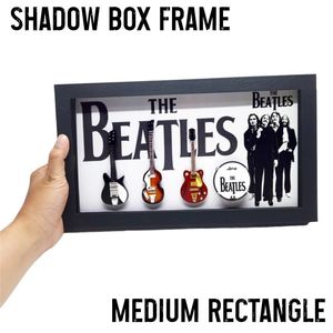 Cadre musical Beatles blanc 7,8 x 13,8 pouces avec guitare et cadre en verre pour cadeaux musicaux et souvenirs - Product Image 5