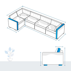 Solid New Top Modern Minimalist Sectional Covers Viet Nam L Shape Couch Custom Covers - Design 6 Sofa Slipcovers - Product Image 2