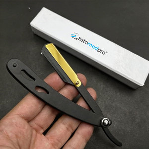 Rasoir à lame unique en acier inoxydable de haute qualité, style turc, pour le rasage du visage et du corps en salon ou à domicile - Product Image 1