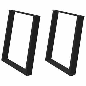 ขาโต๊ะอาหารปรับระดับได้ขนาดกลาง สีดำเคลือบผงเหล็ก - Product Image 2