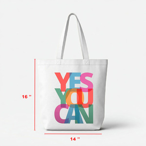 กระเป๋าผ้าฝ้าย 100% พร้อมลายพิมพ์ ขนาดและดีไซน์ตามสั่ง กระเป๋าช้อปปิ้งผ้าฝ้ายอเนกประสงค์ - Product Image 5