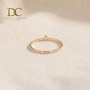 Luxury <b>Fine</b> 14KT Solid Gold <b>Ring</b> with Lab Grown Diamond Women's Wedding & Party Jewelry Wholesale Manufacturer - Product Image 3