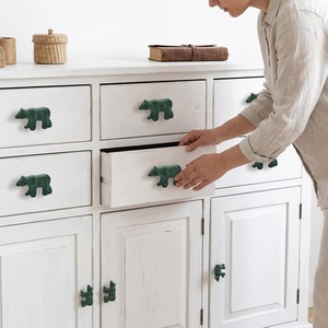 Poignée de meuble moderne en fonte en forme d'ours pour armoire, bar, commode et autres utilisations domestiques - Product Image 4