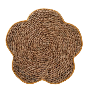 Seagrass Fiber Placemats <b>Round</b> Woven Wicker <b>Table</b> <b>Mats</b> Natural Straw Chargers for Bohemian Style Home Dining - Product Image 1