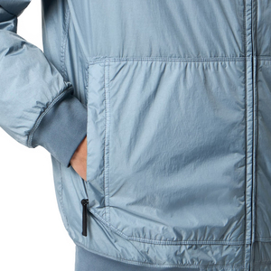 Veste de survêtement homme sur mesure en tissu froissé, col montant, fermeture éclair frontale, légère, décontractée, avec impression de logo, service OEM - Product Image 3