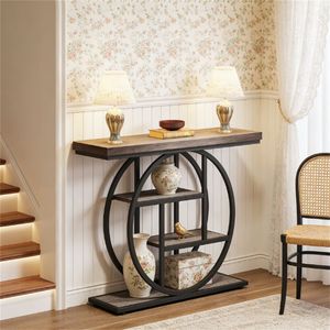 Consolle per Soggiorno o Ingresso, Scaffale Decorativo con Vano Portaoggetti per Corridoio/Ingresso - Product Image 4