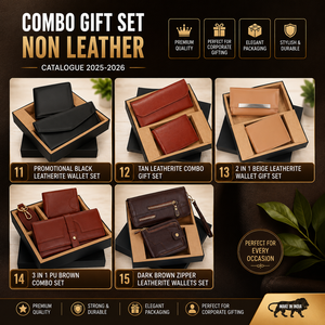 Genuine Leather Executive Luxury Mens <b>Gift</b> <b>Sets</b> Belt <b>Wallet</b> Keyring Combo Personalized Promotional Business <b>Gift</b> Box Embossing - Product Image 6