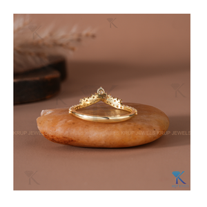 Anillo Apilable Minimalista de Plata de Ley 925 con Corona de Diamantes Cultivados en Laboratorio, Anillo de Boda Brillante para Novia, Joyería para Fiestas - Product Image 4