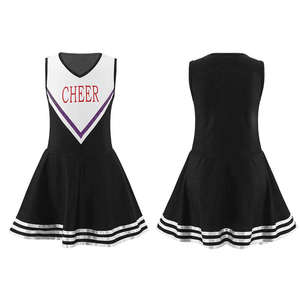 Uniformes de Animadoras de Color Personalizado de Secado Rápido, Falda de Baile Profesional 100% Poliéster de Alta Calidad Hecha en Pakistán para Chicas - Product Image 5