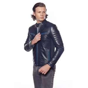 Blousons en cuir pour hommes, très demandés, hiver, coupe-vent, imperméables, respirants, écologiques, style urbain, grandes tailles, meilleur prix - Product Image 6