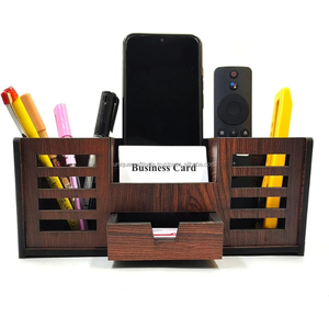 Luxury Acacia/Mango Wood Single Pen Stand Artistic <b>Desk</b> Holder for Premium <b>Office</b> <b>Accessories</b> - Product Image 4