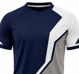 Maillots de football personnalisés imprimés par sublimation, col en V, manches courtes, poches pour uniforme d'équipe/club, fabricant OEM, 100% polyester - Product Image 2
