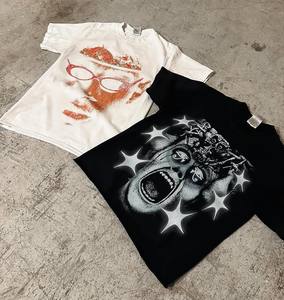 เสื้อยืดผ้าฝ้ายถัก 100% ประดับคริสตัลแบรนด์ตามสั่ง พิมพ์ลายดิจิตอล ซับลิเมชั่น รับผลิตแบบ OEM จำนวนมาก - Product Image 6