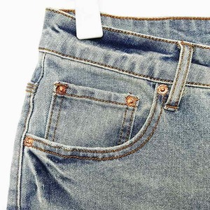 Shorts en jean déchirés pour hommes, taille mi-haute, style crayon, en coton, décontracté, streetwear d'été, Y2K, respirant, motif dessiné à la main - Product Image 6