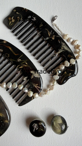 Peine de Resina Hecho a Mano Tradebyd, Elegante Accesorio de Peinado para Mujeres, Hombres y Estilistas Profesionales - Product Image 4