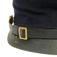 Reproducción del Uniforme Militar Estadounidense, Gorra de Oficina Civil, Kepi CS con Banda Roja, Gorras Kepi de Lana Gris Confederada