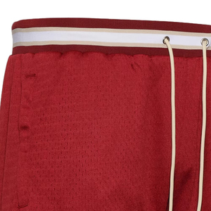 Custom Men Canvas Solid Quick Dry Breathable <b>Maroon</b> Color Casual Gym Shorts OEM ODM Wholesale Manufacturer High Quality - Product Image 2