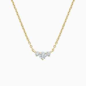 Elegant Oval Pendant Diamond <b>Necklace</b> for Women | Minimal Jewelry | Latest Fashion Trend - Product Image 1