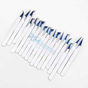 Kit de pinces à extensions de cils RMI, dernière conception Blue Plasma, marque privée, haute qualité, outils en acier inoxydable, pointes en fibre pour volume - Product Image 4