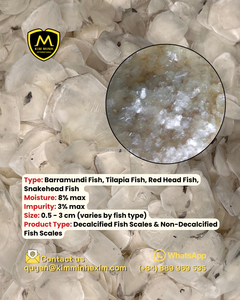 Écailles de poisson séchées du Vietnam pour l'extraction de collagène et la production de gélatine, en vrac, à prix compétitif. - Product Image 2