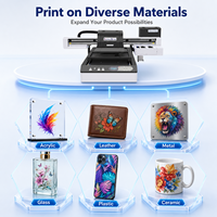 Mesin Cetak UV KONGKIM A1 Berkualitas Tinggi dengan CMYK Putih Varnish untuk Pencetakan Personalisasi Efek 3D