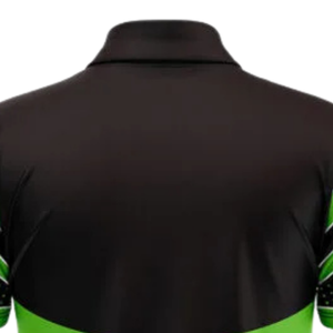 Camiseta Deportiva de Cricket Sublimada en Verde Lima y Negro para Hombre, Manga Corta, Ropa Deportiva para Entrenamiento y Partidos - Product Image 3