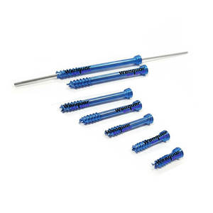 Tornillos ortopédicos de titanio premium Herbert de 3.5 mm (14/40 mm) con instrumentos de destornillador quirúrgico azul - Product Image 1
