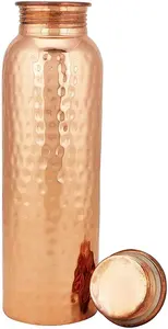Botella de Agua de Cobre Hecha a Mano de Excelente Calidad para Yoga o Gimnasio y Uso Diario, Disponible a un Precio Accesible - Product Image 4
