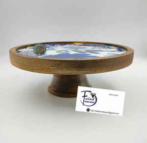 Support à gâteau en bois massif de qualité supérieure, matériau naturel, améliore le goût des desserts et est à la mode, de Falak World Export - Product Image 6