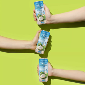 Agua de coco pura 100% 330ml Paquete de 24 COCO JOYCE a base de plantas sin OGM Sin azúcar añadido Muestra gratis OEM India África Estándar DE LA UE - Product Image 3