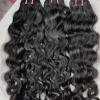 Cheveux Indiens Bouclés Longue Durée Effet Frais, Lots de Cheveux Humains Vierges 1B, 100% Vierges, Double Trame Faite à la Machine, Vente en Gros, Cheveux Mkvvk 100g