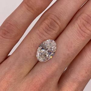 Diamante Cultivado en Laboratorio con Certificación IGI, 5 Quilates, Corte Oval Brillante, Color E, Claridad VS1, Tipo CVD IIa, Perforado con Láser, Diamante Suelto para Joyería - Product Image 2