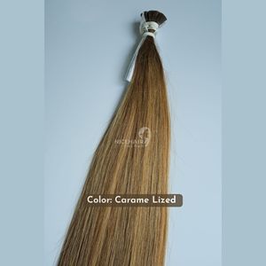 Extensiones de cabello humano virgen vietnamita de primera calidad, punta plana, libre de enredos y desprendimiento, directo de fábrica - Product Image 2
