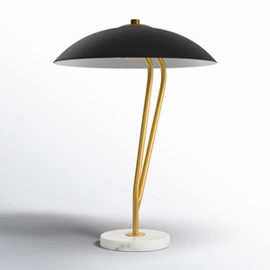 Lámpara de Mesa Clásica de Latón Macizo con Pantalla Plegada, Iluminación Tradicional para el Hogar - Product Image 4