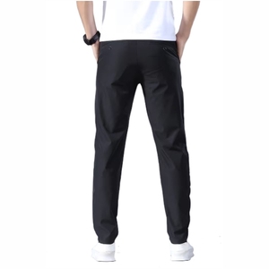 Pantalon décontracté tendance pour homme, coupe slim, uni, printemps, automne, été - Product Image 6