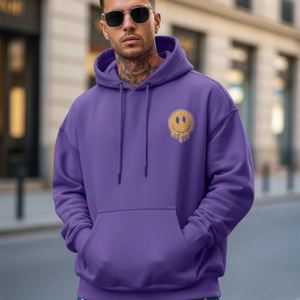 Sudaderas con Capucha de Alta Calidad para Hombre y Mujer, Bordado con Logotipo Personalizado, 100% Algodón, Tejido de Felpa, Teñido con Hilo, Diseño a Cuadros Otoñal, Transpirable - Product Image 1