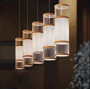 Lámpara de bambú artesanal-Materias primas naturales Light Art - Product Image 5