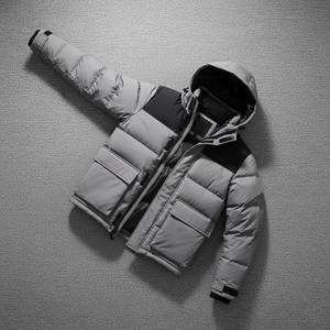 Veste matelassée en duvet brillant imperméable et coupe-vent pour homme, style streetwear, personnalisée, chaude pour l'hiver - Product Image 4