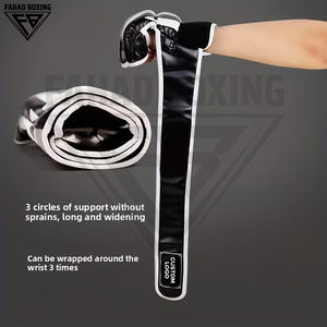 ถุงมือชกมวย MMA สีดำขาว คุณภาพสูง พรีเมียม ดีไซน์ใหม่ล่าสุด สำหรับผู้ชาย ป้องกันมือได้ดี - Product Image 4